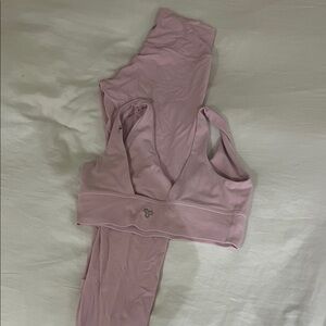 TNA Pink Sports Bra and Leggings Set